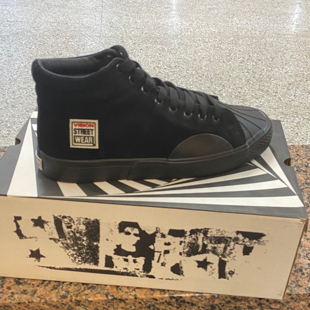 Vision Street Wear Black High-Top Sneakers